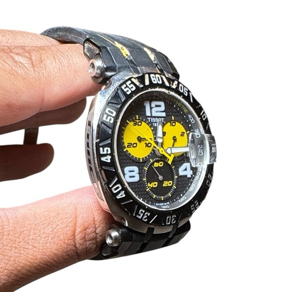 Tissot T-Race Thomas Luthi Limited Edition Chronograph Men’s Watch Black/Yellow - Picture 3 of 13